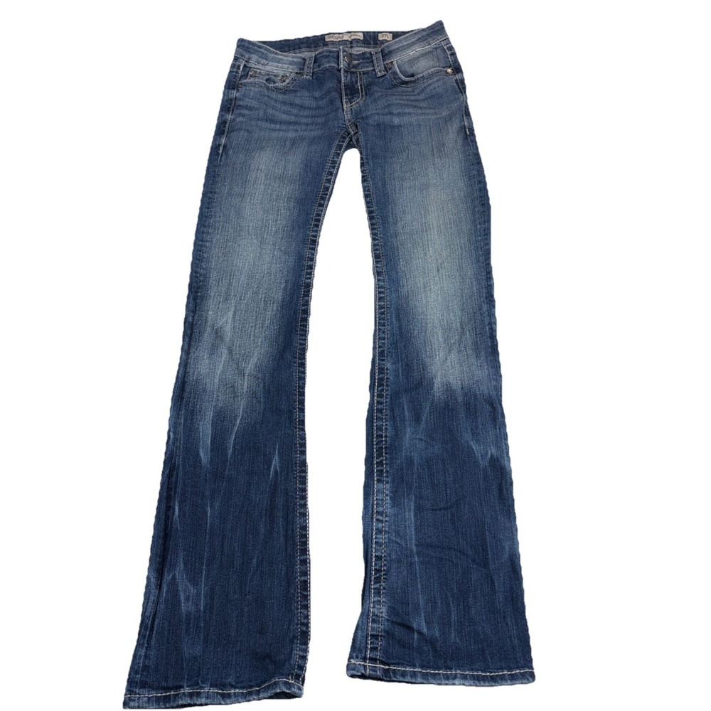 BKE Denim Starlite Women's 27L (27x33.5) Whiskered Stretch